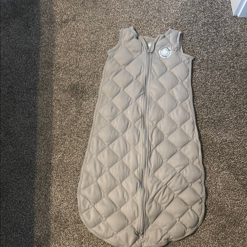 Dreamland Baby Gray Quilted Sleeveless Sleeping Bag 12-24 M